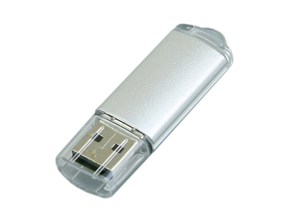 USB 2.0- флешка на 64 Гб с прозрачным колпачком