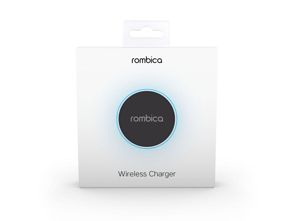 Беспроводное зарядное устройство «NEO Core Quick» c быстрой зарядкой с логотипом Rombica