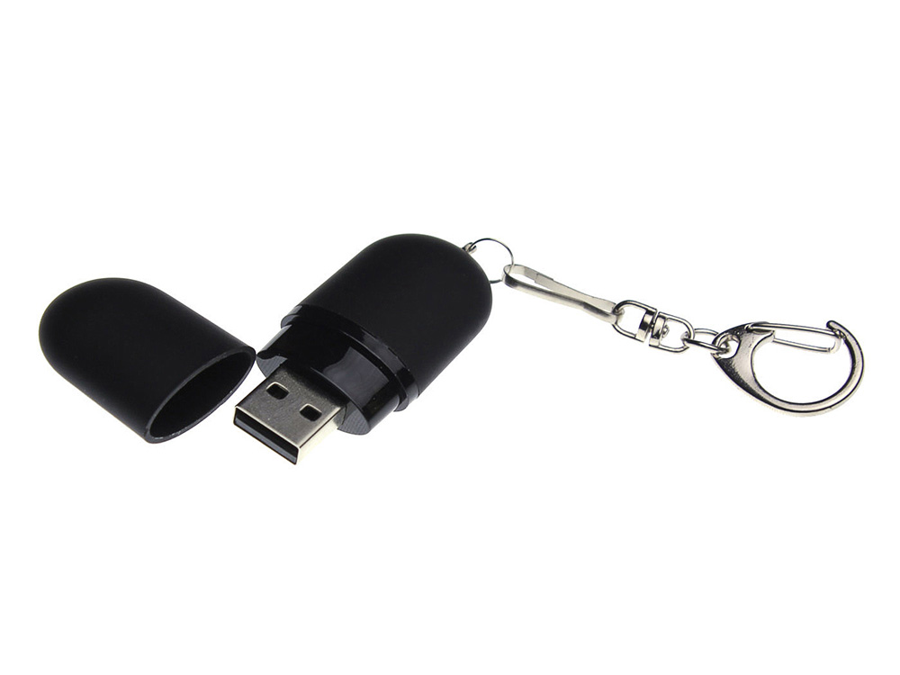 USB 2.0- флешка «Goutte Soft-touch» на 32 Гб каплевидной формы
